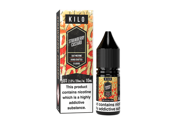 STRAWBERRY CUSTARD 10ML NIC SALT KILO - Vape Store UK | Online Vape Shop | Disposable Vape Store | Ecig UK