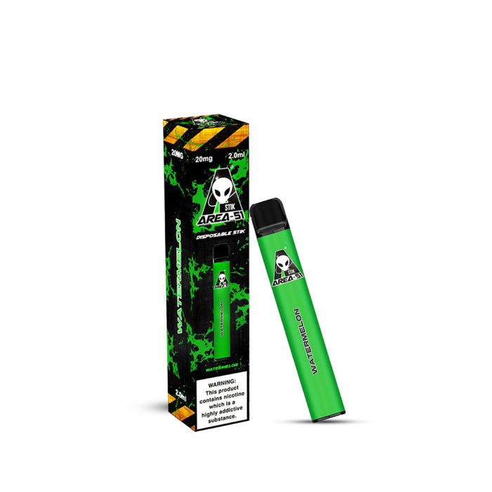AREA 51 WATERMELON DISPOSABLE POD DEVICE 600 PUFFS 20MG - Vape Store UK | Online Vape Shop | Disposable Vape Store | Ecig UK