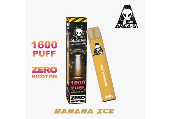AREA 51 BANANA ICE DISPOSABLE POD DEVICE 0MG 1600 PUFF - Vape Store UK | Online Vape Shop | Disposable Vape Store | Ecig UK