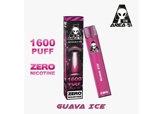 AREA 51 GUAVA ICE DISPOSABLE POD DEVICE 0MG 1600 PUFF - Vape Store UK | Online Vape Shop | Disposable Vape Store | Ecig UK
