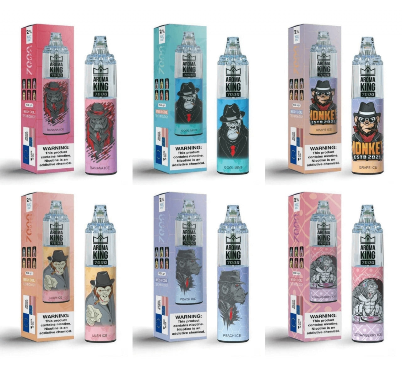 AROMA KING 7000 DISPOSABLE POD KIT