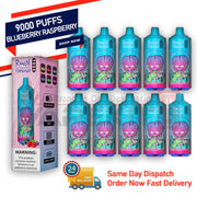 RandM Tornado Blueberry Raspberry 9000