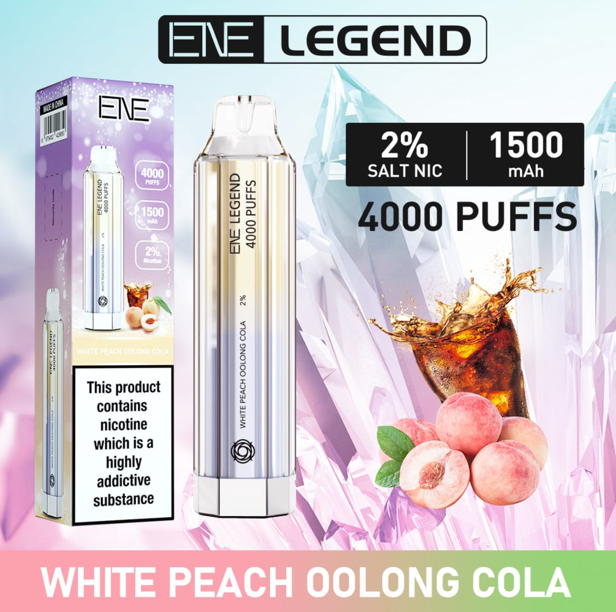 Ene Legend 4000 Puffs Elux Bar - £10.98 - Vape Store UK | Online Vape Shop | Disposable Vape Store | Ecig UK