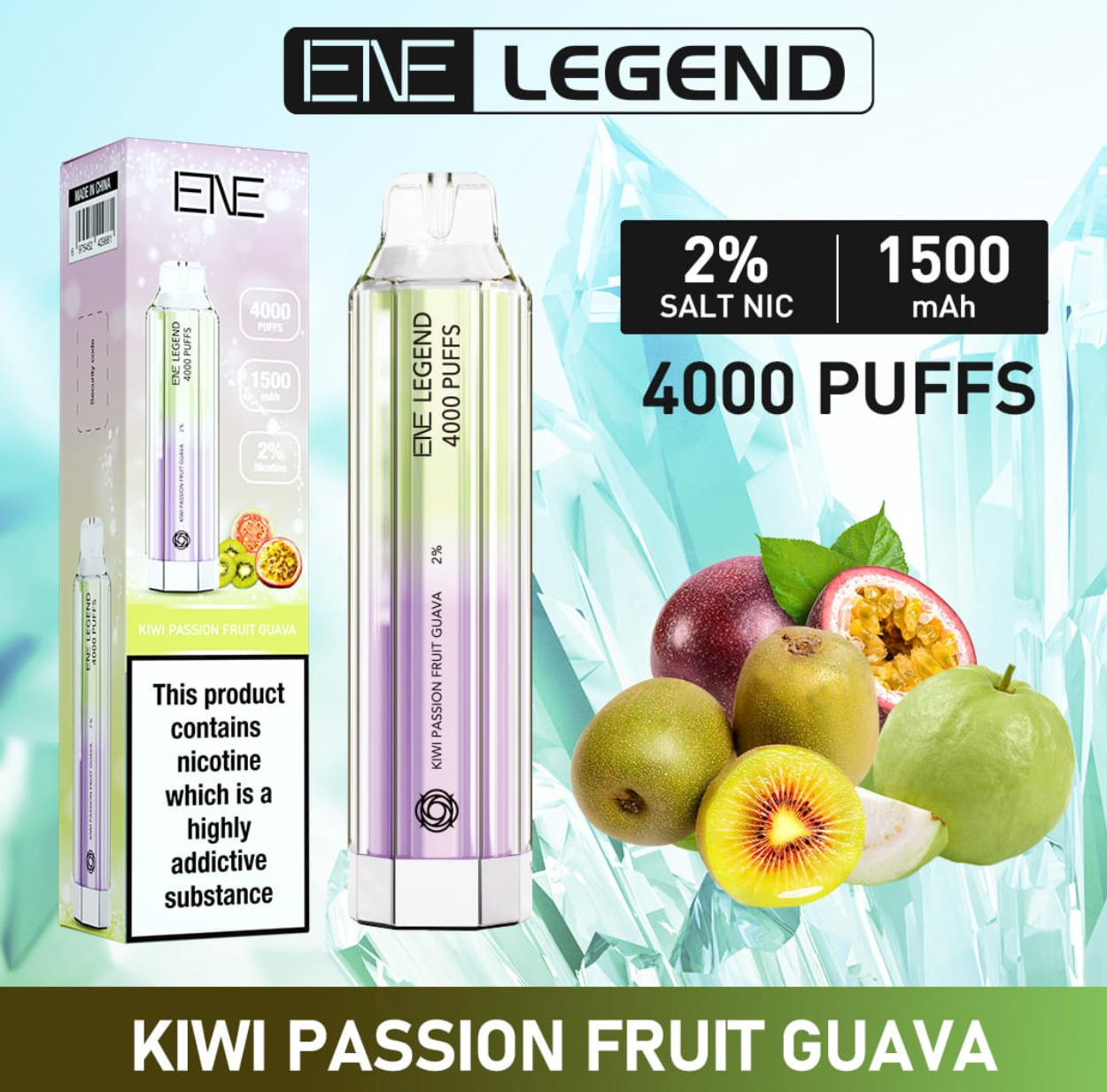 Ene Legend 4000 Puffs Elux Bar - £10.98 - Vape Store UK | Online Vape Shop | Disposable Vape Store | Ecig UK