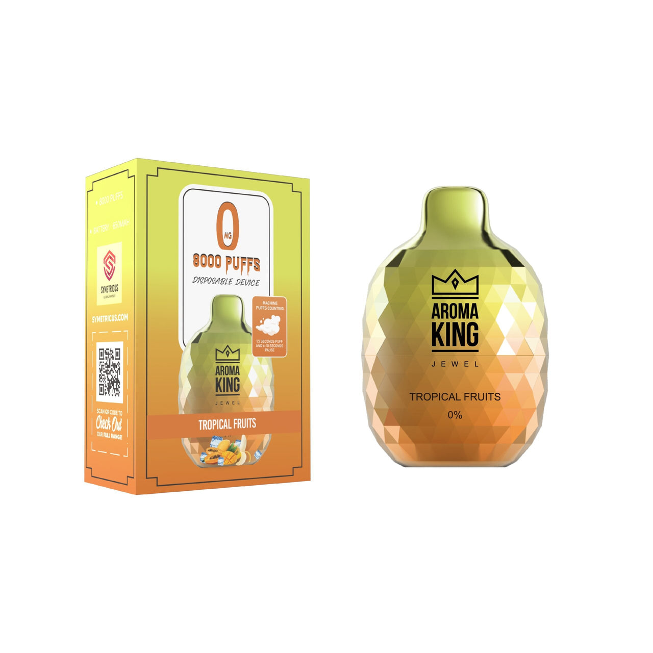AROMA KING JEWEL 8000 DISPOSABLE POD KIT  TROPCAL FRUITS