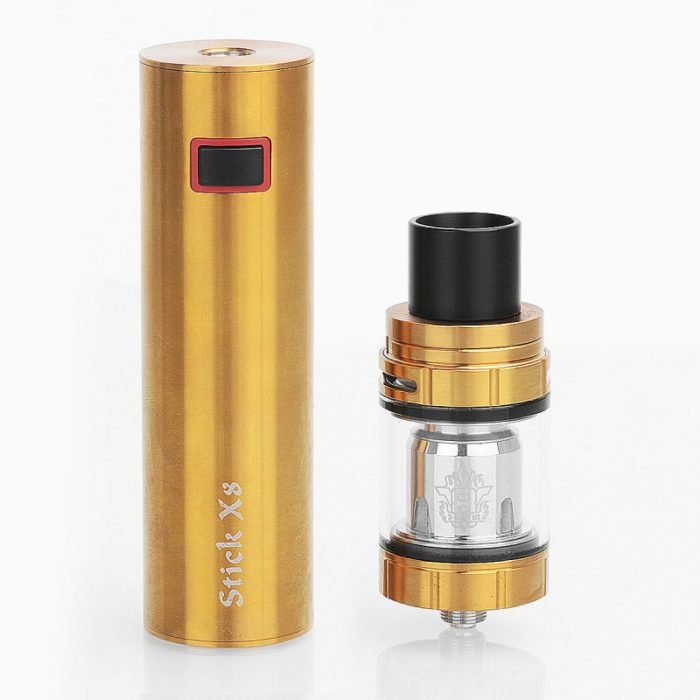 authentic-smoktech-smok-stick-x8-3000mah-built-in-battery-mod-tfv8-x-baby-tank-kit-gold-245mm-4ml-standard-edition