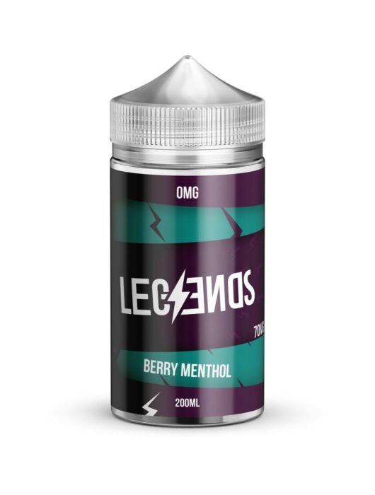 Berry Menthol Vape Juice By Legends E-Liquid 0mg 200ml 70/30 Berry Menthol Vape Juice By Legends E-Liquid 0mg 200ml 70/30