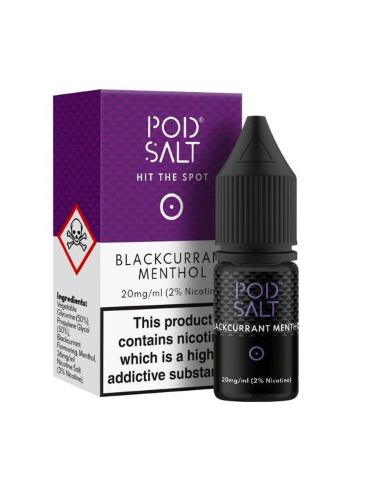Pod Salt Blackcurrant Menthol Nic Salt - Vape Store UK | Online Vape Shop | Disposable Vape Store | Ecig UK