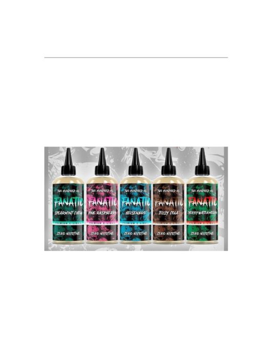 Fanatic Vape Juice E Liquid 200ml Premium 5 Flavours 70vg 30pg New Vape 0MG - Vape Store UK | Online Vape Shop | Disposable Vape Store | Ecig UK