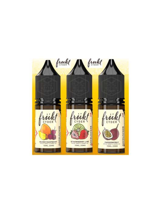 Frukt Cyder - Nicotine Nic Salt E Liquid Vape Juice 10ML 10 BOTTLES - Vape Store UK | Online Vape Shop | Disposable Vape Store | Ecig UK
