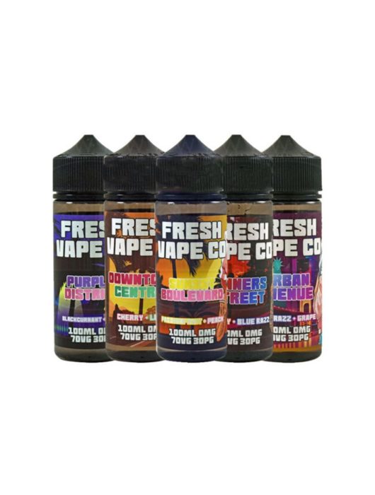 Fresh Vapes Co. Premium E Liquid 100ml 0mg E Juice Sub Ohm Juice 70VG 30PG - Vape Store UK | Online Vape Shop | Disposable Vape Store | Ecig UK