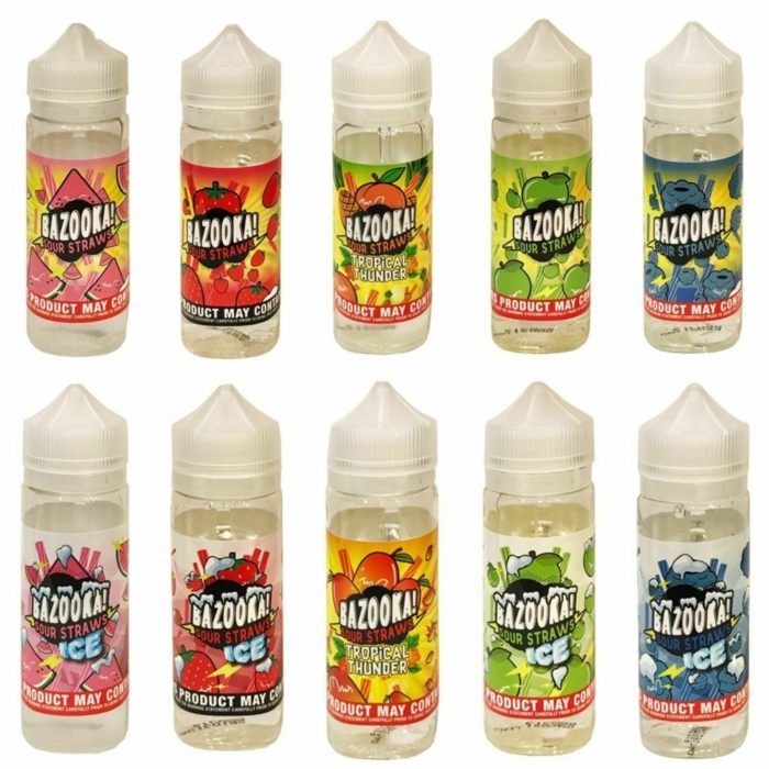 Bazooka e Liquid Sour Straws 100ml Vape Juice 0 Mg 3 Mg 6 Mg Made in U Bazooka e Liquid Sour Straws 100ml Vape Juice 0 Mg 3 Mg 6 Mg Made in U