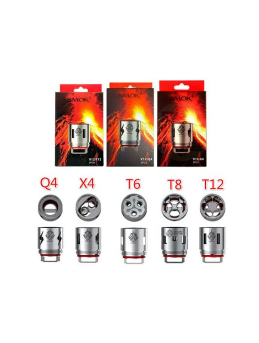 SMOK TFV12 COILS for Cloud Beast King, Q4 | X4 | T6 | T12 | T14 | V12 Coils Pk 3 - Vape Store UK | Online Vape Shop | Disposable Vape Store | Ecig UK