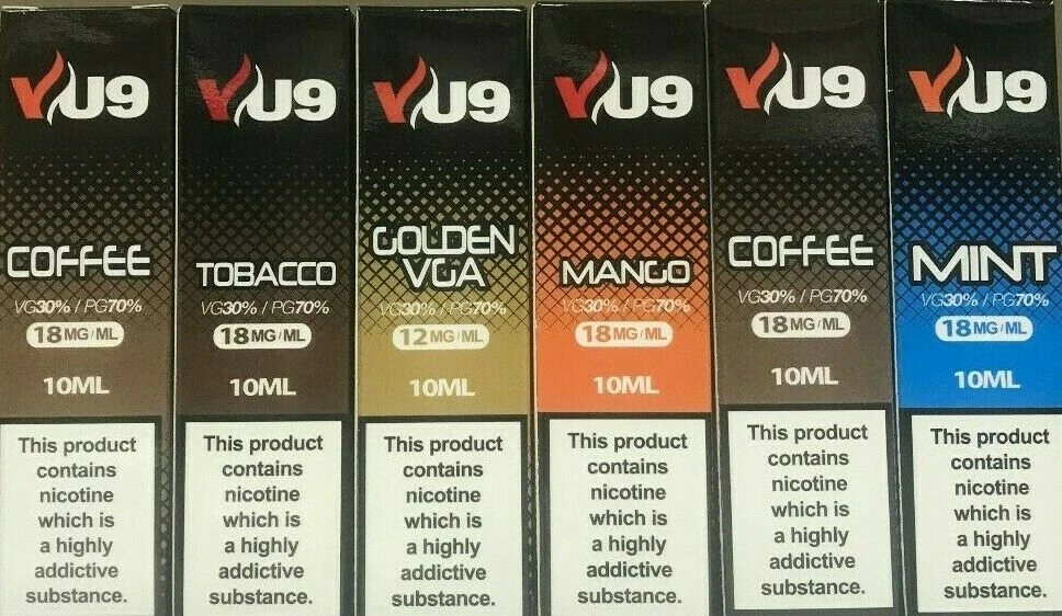 VU9 E Liquid 10 x 10ml Bottles E Juice Vape Juice 70/30 VG/PG in 6mg, 12mg 18mg - Vape Store UK | Online Vape Shop | Disposable Vape Store | Ecig UK