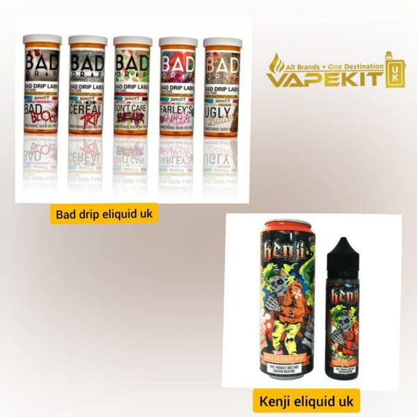 Try out kenji eliquid and Bad drip e liquid UK to enhance your vaping experience