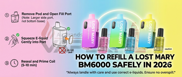 How to Refill a Lost Mary BM6000 Safely in 2026
