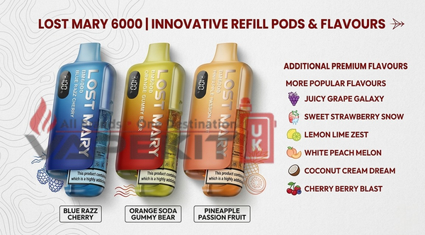 Lost Mary 6000 Refill Pods Flavours: Complete Guide to BM6000 Flavours