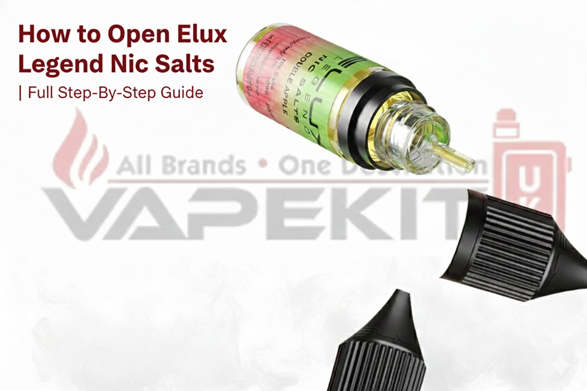 How to Open Elux Legend Nic Salts | Step-By-Step Guide for Vapers