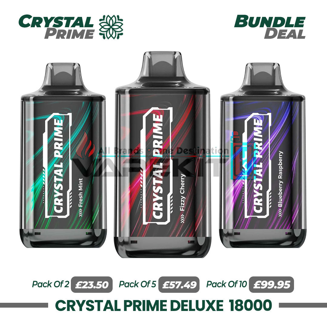 Buy Crystal Prime 18000 Puffs (Best Crystal Prime Vapes in UK)