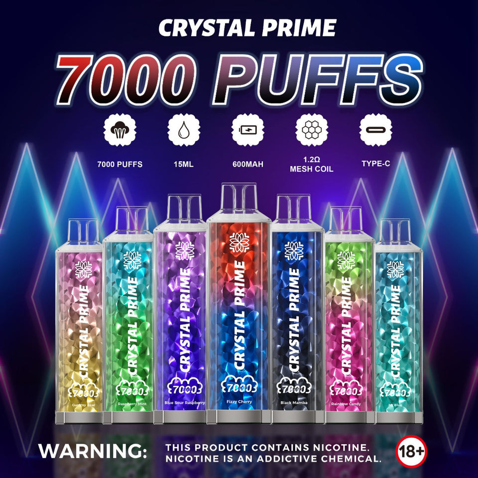 Cherry Watermelon Crystal Prime 7000 Puffs - Vape Store UK | Online Vape Shop | Disposable Vape Store | Ecig UK