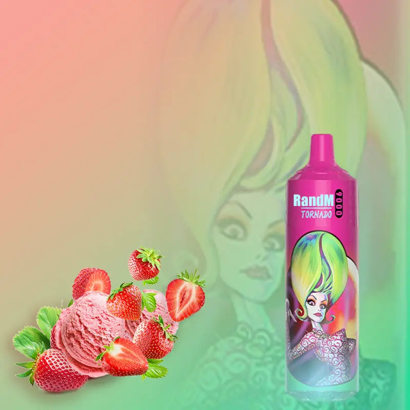 RandM Tornado Strawberry Cream 9000