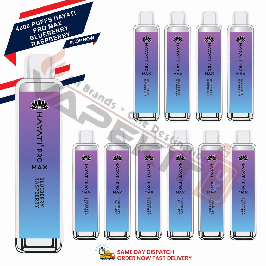 Hayati Pro Max 4000 Blueberry Raspberry prefilled vape