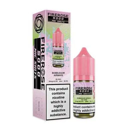 Elux Firerose 5000 Bubblegum Airways 10MG/20MG Nic Salt-£19.99 (Box of 10)