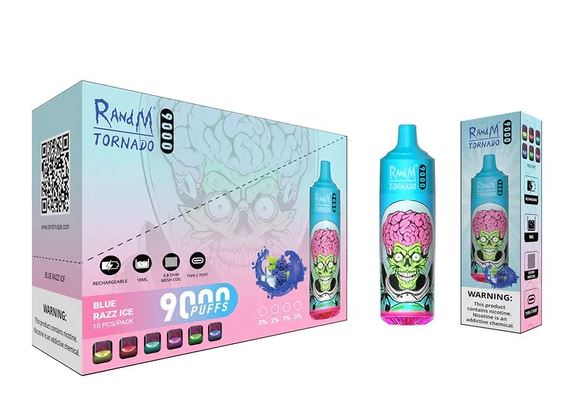 Blue Razz Ice Randm Tornado 9000 Puff Bar