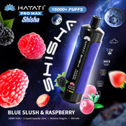 Hayati Pro Max Shisha 15000 Blue Slush & Raspberry