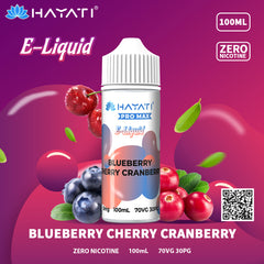 Hayati Pro Max Blueberry Cherry Cranberry 100ml 70/30 E-Liquid