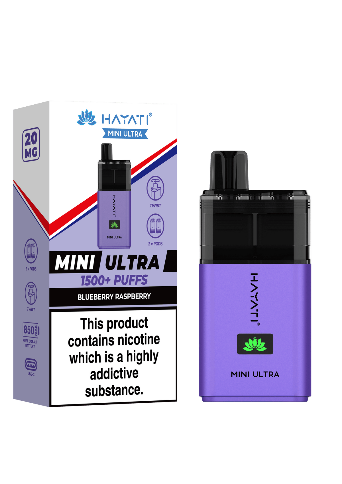 Blueberry Raspberry Blueberry Cotton Blue Sour Raspberry Hayati Mini Ultra 1500 