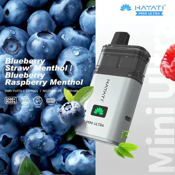 Blueberry Straw Menthol Hayati Mini Ultra