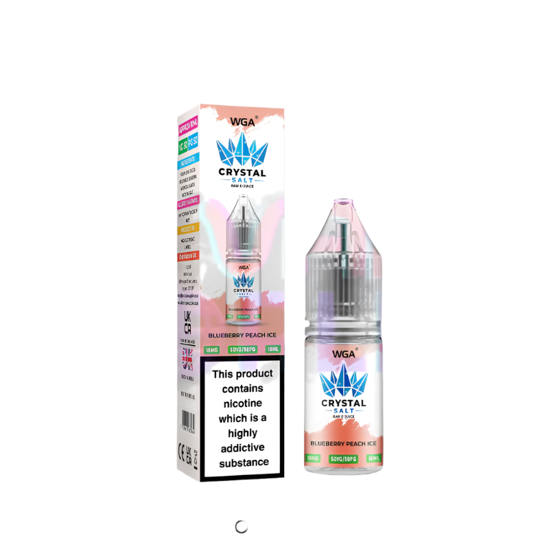  WGA Crystal Nic Salt Blue Berry Peach Ice