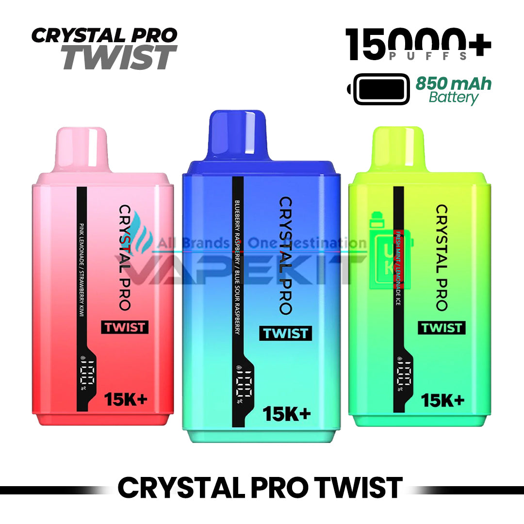 Crystal Pro Twist 15000 Puffs Dual Delight Diposable Vape Device