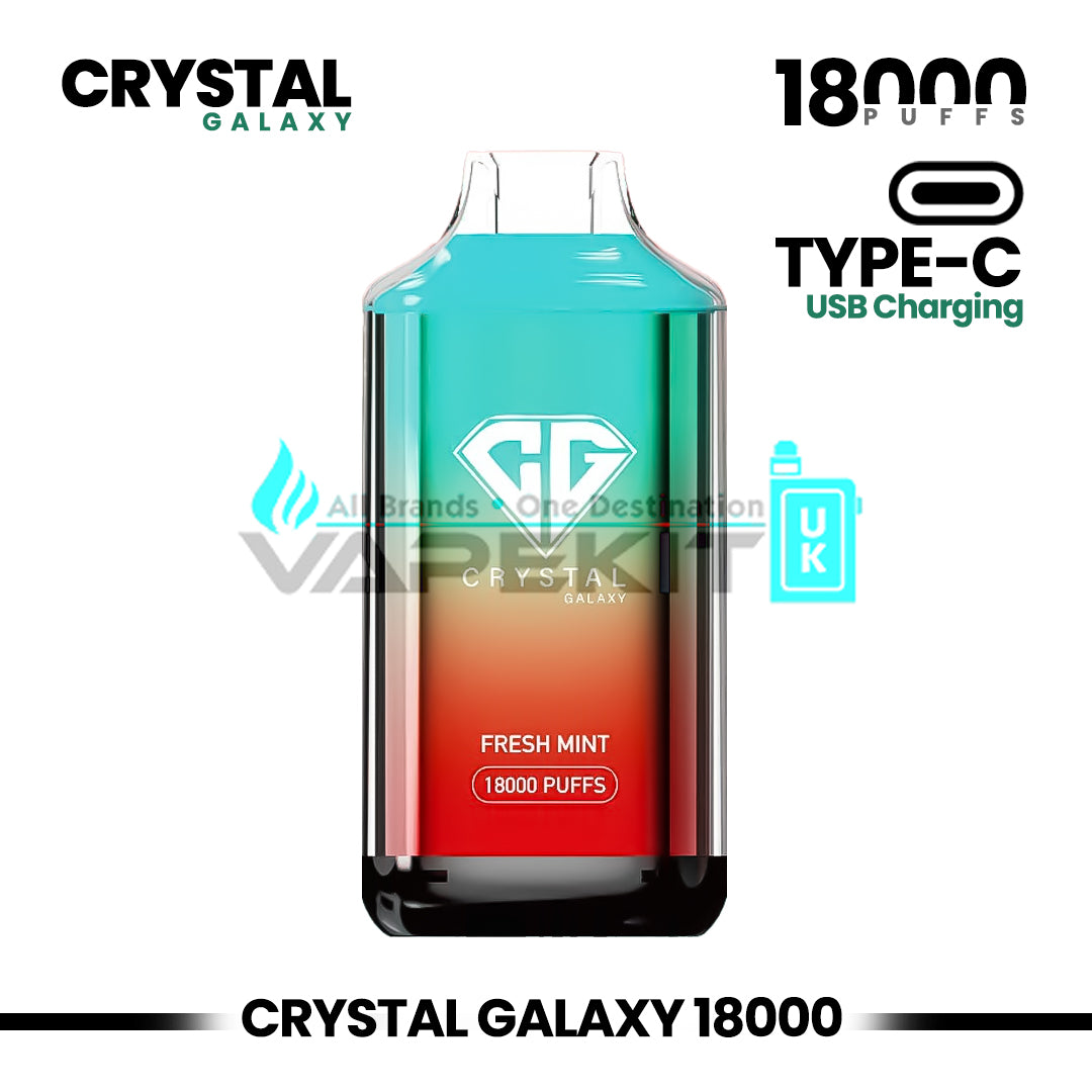 Crystal Galaxy 18000 Puffs Disposable Vape Pod Device