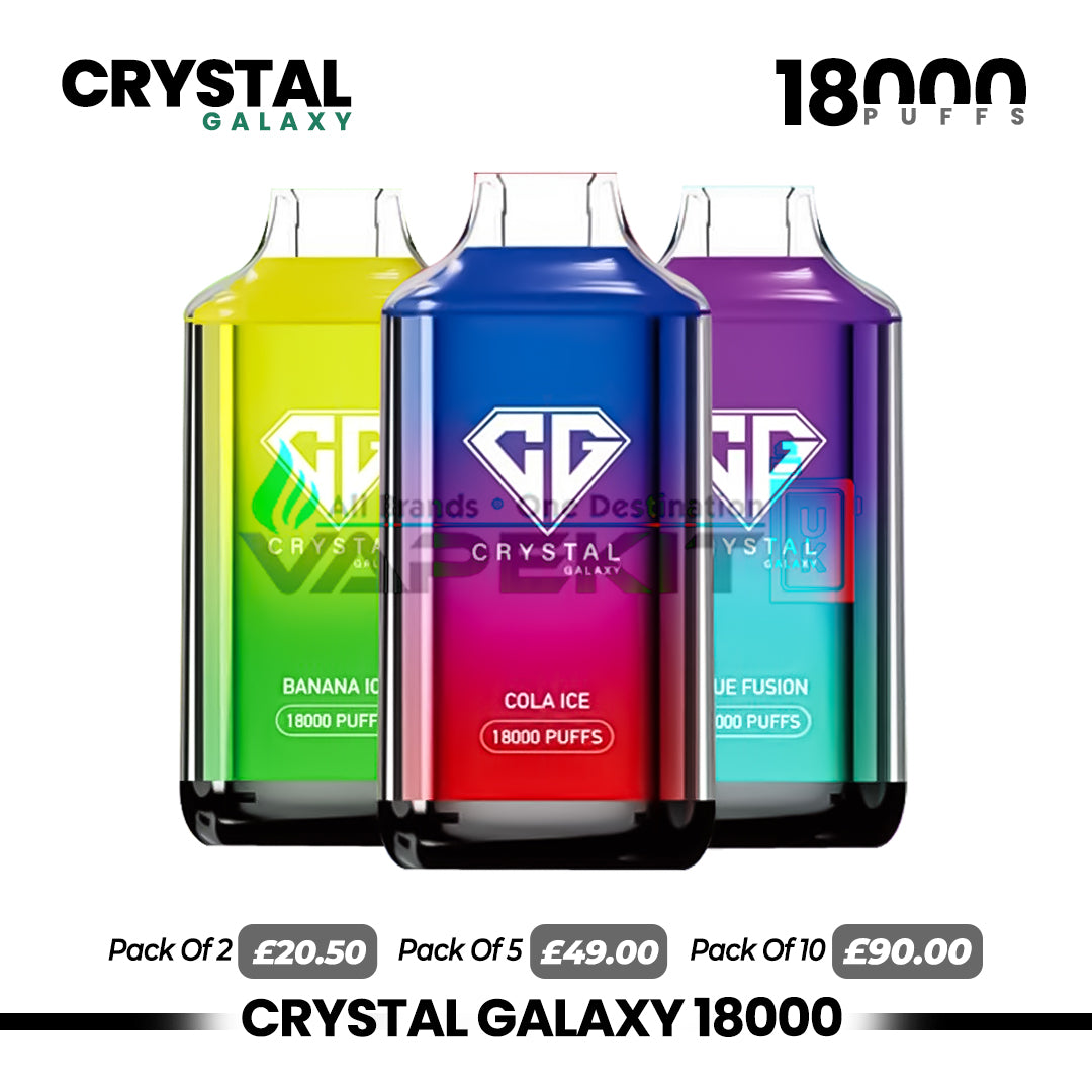 Crystal Galaxy 18000 Puffs Disposable Vape Pod Device