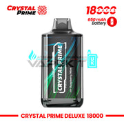 Deluxe Crystal Prime 18k Puffs Raspberry Mint Disposable Vape