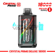 Crystal Prime Deluxe 18k Puffs Strawberry Kiwi Disposable Vape