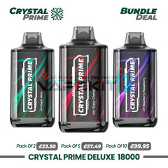 Crystal Prime Deluxe 18000 Puffs Prefilled Vape