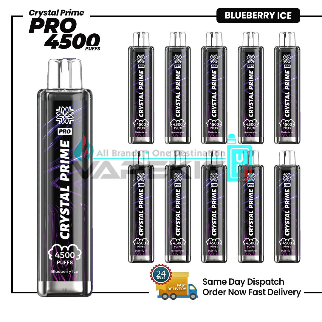 Blueberry Ice Crystal Prime Pro 4500 Disposable Vape Pod Device