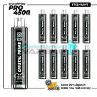 Crystal Prime Pro 4500 Fresh Mint Disposable Vape Pod Device