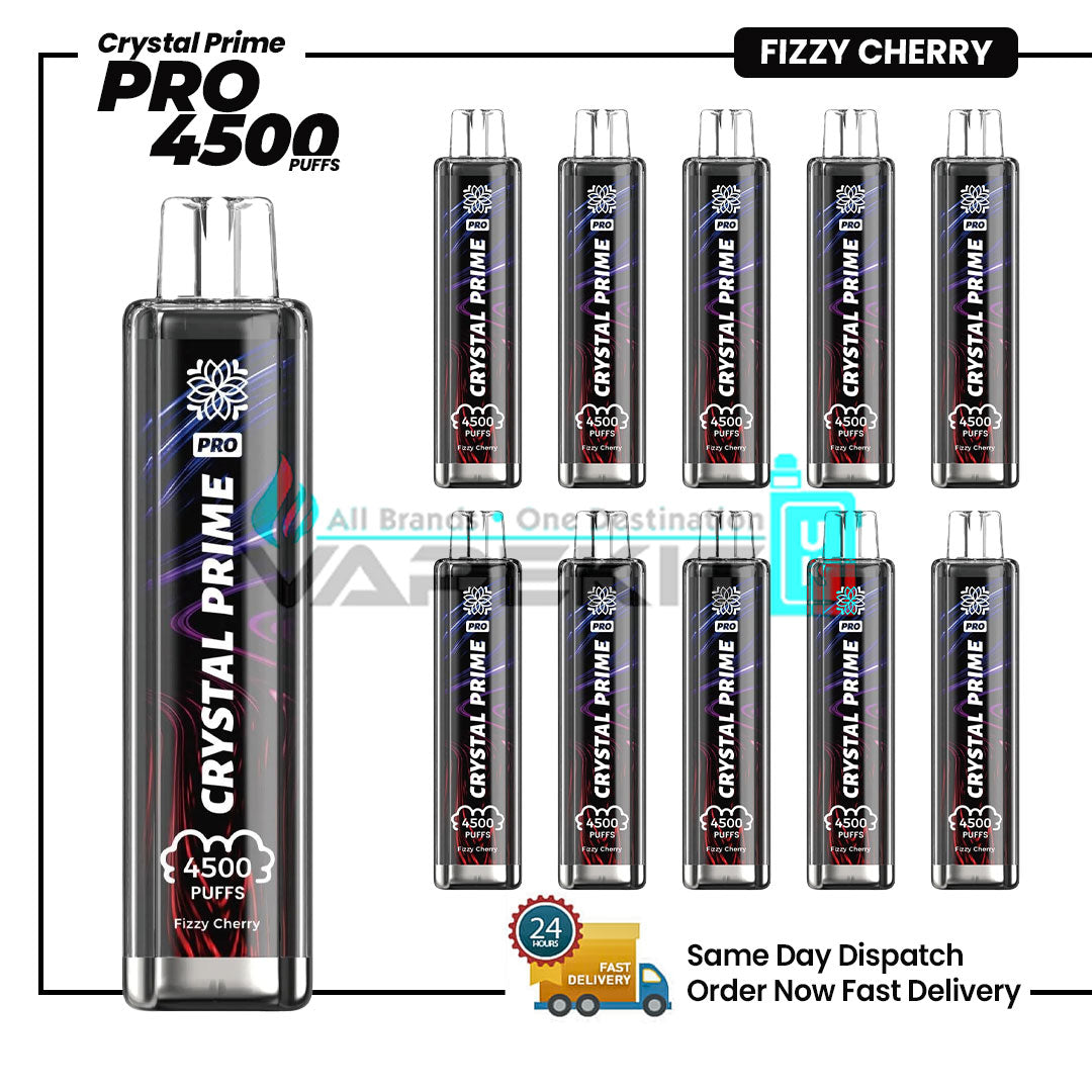 Fizzy Cherry Crystal Prime Pro 4500 Disposable Vape Pod Device