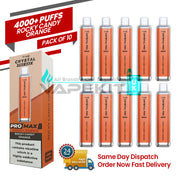 Rocky Candy Orange 4k Crystal Pro Max Disposable Vape