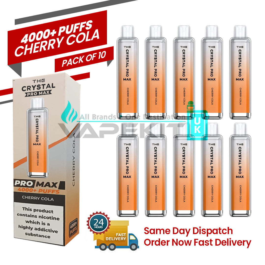 Cherry Cola 4k Crystal Pro Max Disposable Vape 