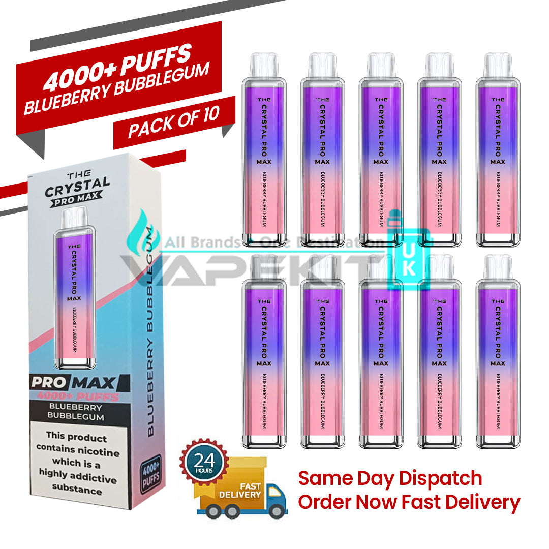 Crystal Pro Max 4000 Blueberry Bubblegum Disposable Vape