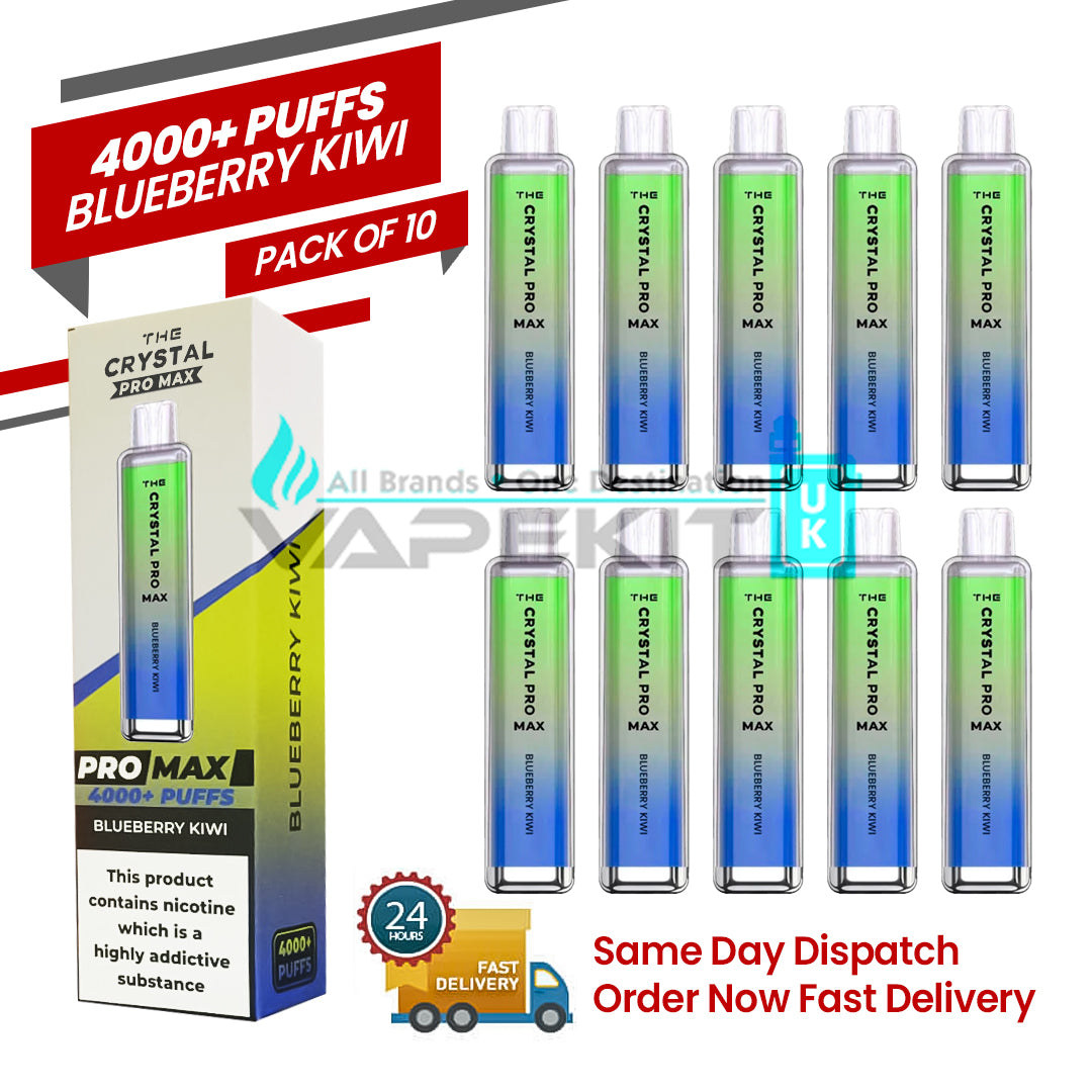 Blueberry Kiwi Crystal Pro Max 4000 Disposable Vape