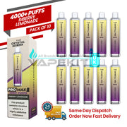 Riberry Lemonade  4000 Crystal Pro Max Disposable Vap