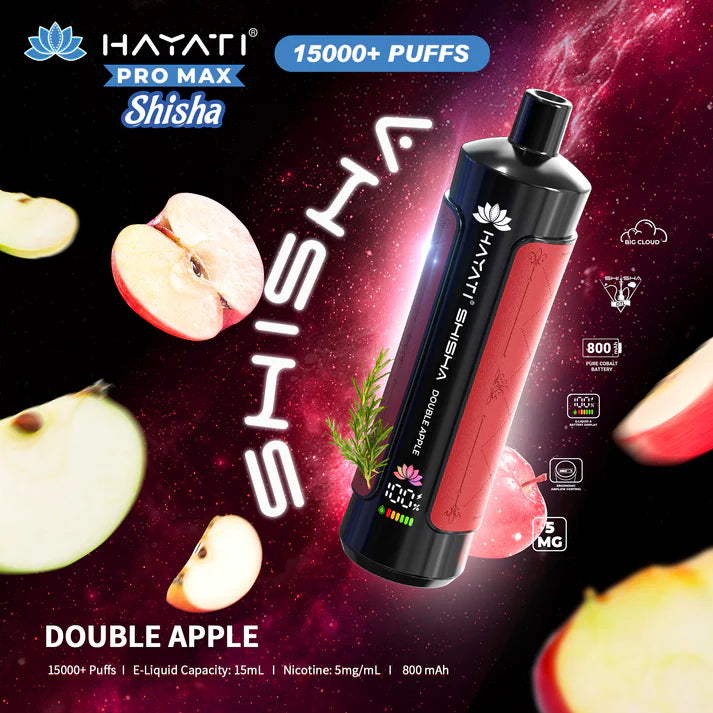 Hayati Pro Max Shisha 15000 Double Apple