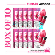 AF5000 ELF BAR Cherry Ice(Box of 10) Disposable Vape Kit