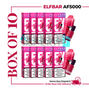 AF5000 ELF BAR Strawberry Raspberry Cherry Ice(Box of 10) Disposable Vape Kit